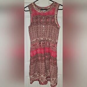 Lucky Brand Sleeveless Drawstung Waist Dress.  Size Small